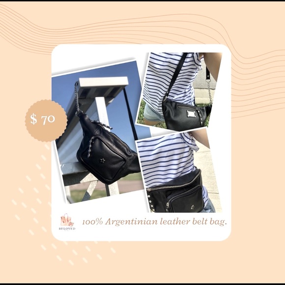 Handbags - Leather belt bag. 100% Argentinian leather.